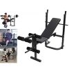 Adjustable Weight Bench with Squat Rack, Leg Extension