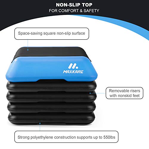 MaxKare Steppers for Exercise Step Aerobics Platform Fitness