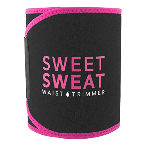 Sweet Sweat Waist Trimmer for Men & Women Black/Pink
