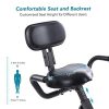 MaxKare Folding Magnetic Upright Exercise Bike w/Pulse Sensor/LCD