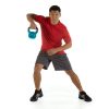 SPRI Kettlebell Weights Deluxe Cast Iron Vinyl Coated Comfort Grip