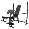 Adjustable Multi-Function Foldable Weight Bench and Fitness Barbell