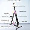 2-in-1 Resistance Vertical Climber Magnetic Exercise Bike: Your Complete Home Gym Solution in Pink