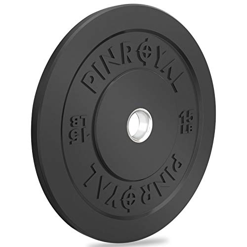 PINROYAL Bumper Plate 15LB, Olympic Weight Plate