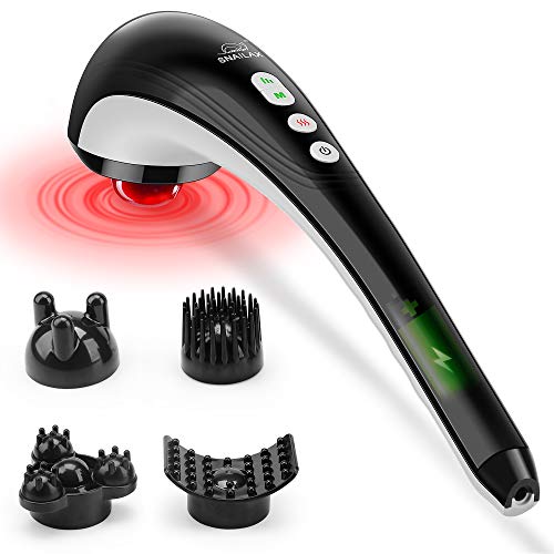 Snailax Cordless Handheld Back Massager - Rechargeable Percussion