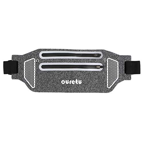 Ouretu Running Pouch Belt,Ultra Light Sweatproof Bounce Free