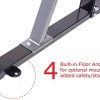 Adjustable Squat Rack Weight and Bar Holder for Home Fitness
