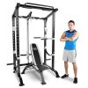 Marcy Pro Full Cage and Weight Bench Personal Home Gym