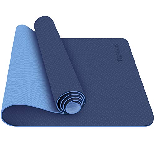 TOPLUS Yoga Mat, 1/4 Inch Thick Pro Yoga Mat TPE Eco Friendly