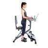 EXERPEUTIC EXERWORK 2000i Bluetooth Folding Exercise Desk Bike