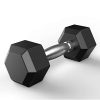 Dumbbell, Hex Rubber Dumbbell,Anti-Rolling Dumbbells