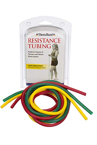 TheraBand Resistance Tubes, Professional Latex Elastic Tubing