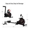 ECHANFIT Rowing Machine Foldable Indoor Rower w/LCD Monitor