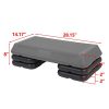 HomGarden 28.15" Adjustable Workout Aerobic Stepper in Fitness