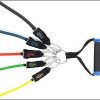 Bodylastics Upgraded Gym Resistance Bands Handles with Solid ABS Cores