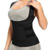 Qikorgxm Women Waist Trainer Neoprene Sauna Zipper