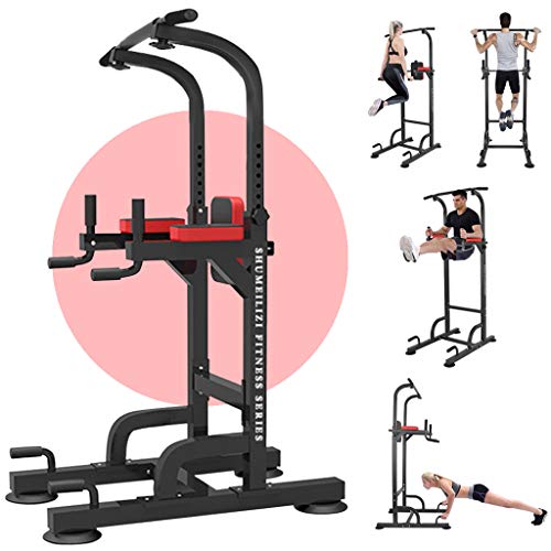 XSSFCC Power Tower Dip Station Pull Up Bar for Home Gym