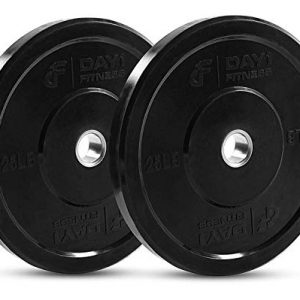 Day 1 Fitness Olympic Bumper Weighted Plate 2” For Barbells
