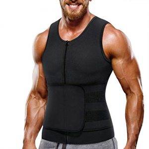 Wonderience Neoprene Sauna Suit for Men Waist Trainer Vest