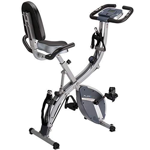 PLENY 3-in-1 Total Body Workout Exercise Bike w/ Backlit Monitor