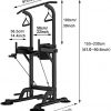 Strength Training Dip Stands- Dip Station Chin Up Bar
