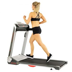 Sunny Health & Fitness Electric Slim Folding Running Treadmill