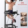 Leasbar Power Tower Dip Bar Station Pull Up Stand for Home