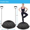 Creatop Balance Trainer 23“ Exercise Ball with Resistance Bands