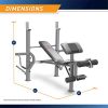 Marcy Standard Weight Bench with Leg Developer