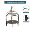Kicode 40" Foldable Mini Trampoline, Fitness Rebounder