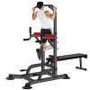 Adjustable Power Tower Workout - Strength Training Dip Stands