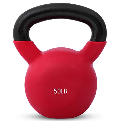 Kettlebell Weights Vinyl Coated Iron by Day 1 Fitness