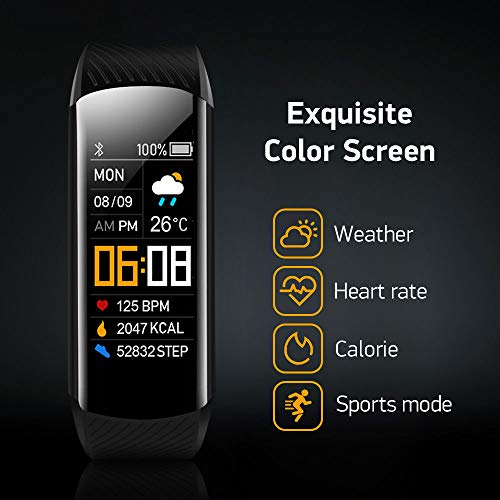Oriver C5 Fitness Tracker – Smart Activity Tracker Watch with Heart Rate & Sleep Monitor for All Ages