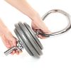 Kettlebell Handle for Use with Weight Plates