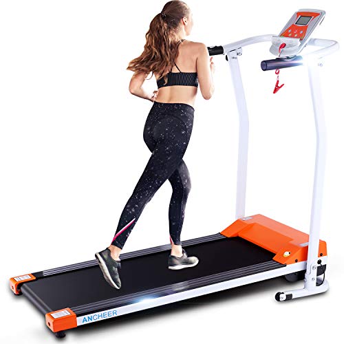 ANCHEER Folding Treadmill, 12 Preset Programs