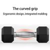 20 Pound Dumbbell Weights Pair Hex Barbell Training Exercise