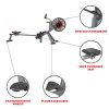 Sunny Health & Fitness Air Plus Magnetic Resistance Rowing Machine