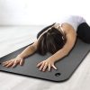Yoga Practice: LFS Extra Wide and Extra Thick Non-Slip Yoga Mat - Your Perfect Companion for Yoga, Pilates, and Floor Exercises