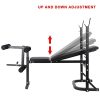 Adjustable Weight Bench with Squat Rack, Leg Extension
