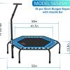 leikefitness Professional Gym Workout 50" Fitness Trampoline