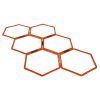 Yes4All Hexagonal Agility Rings with Carrying Bag