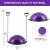Z ZELUS Balance Ball Trainer Half Yoga Exercise Ball with Resistance Bands