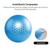 REEHUT Anti-Burst Core Exercise Ball w/Pump, Manual for Yoga