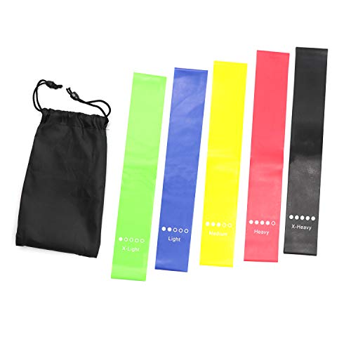 Resistance Bands Set - 5-Piece Exercise Bands for Home Fitness