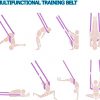 Yoga Stretching Strap, Adjustable Height Leg Stretcher Waist