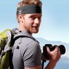 Gym Sweat Headbands for Men Grey Army Green