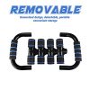 Xahpower Push Up Bars - Strength Training Stands with Steel Grip Bar