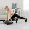 FITQUIET Vibration Plate Exercise Machine with Loop Resistance Bands – Whole Body Vibration Fitness Platform for Weight Loss & Muscle Toning