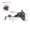 Sunny Health & Fitness Obsidian Surge 500 Water Rowing Machine