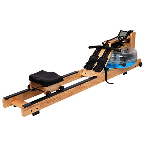 BOWDEX Natural Ash Wood Rowing Machine for Home Use